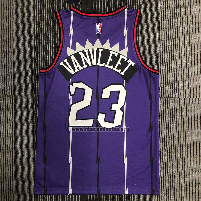 Camiseta Toronto Raptors Fred VanVleet NO 23 Classic Edition Violeta